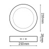 Panel de Superficie Serie Slim Circular 20W CCT  CCT