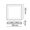 Panel de Superficie Serie Pro Cuadrado 25W CCT  CCT