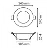 Downlight LED Pro Lass 12W CCT  CCT