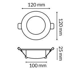 Downlight LED Pro Lass 10W CCT  CCT