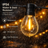 Guirnalda Led Solar de 10 bombillas 6,5M Exterior IP54  2700K