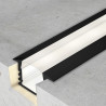 Perfil de aluminio Pladur Lacado Negro - 2 metros  Negro