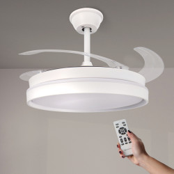 Ventilador de techo LED White Afar Ø107 cm  CCT