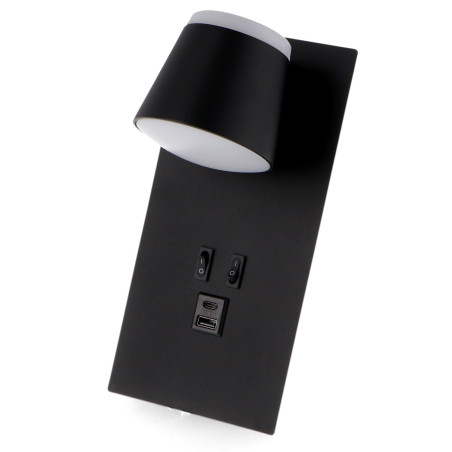 Aplique de pared Led orientable Black Down 17W  4000K