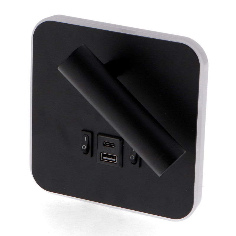 Aplique de pared Led orientable Black Tube 10W  4000K