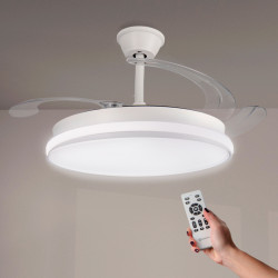 Ventilador de techo LED White Cami Ø107 cm  CCT