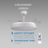 Ventilador de techo LED White Cami Ø107 cm  CCT