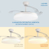 Ventilador de techo LED White Cami Ø107 cm  CCT