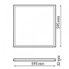 Panel LED Serie High Lumen 60X60 cm 25W No Flicker 160LM/W  3000K