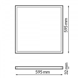 Panel LED Serie High Lumen 60X60 cm 25W No Flicker 180LM/W - DSC  4000K