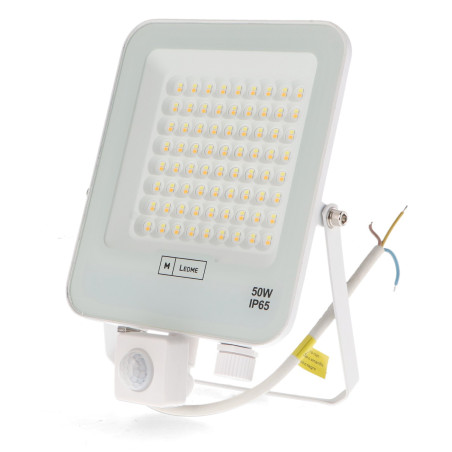 Foco Proyector Led Napoli Plus White 50W con Sensor de movimiento  CCT