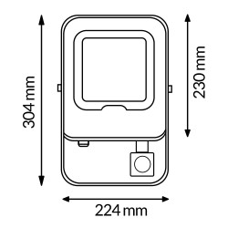 Foco Proyector Led Napoli Plus 100W con Sensor de movimiento  6000K