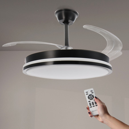 Ventilador de techo LED Black Count Ø107 cm - DSC  CCT