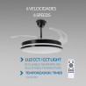 Ventilador de techo LED Black Count Ø107 cm - DSC  CCT