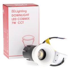 Foco Downlight Led Orientable White Cobmix 7W Cct  CCT
