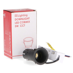 Foco Downlight LED orientable Black Cobmix 5W CCT  CCT
