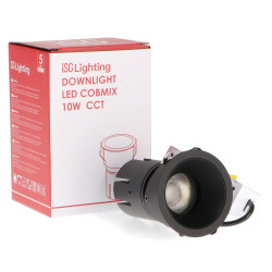 Foco Downlight LED orientable Black Cobmix 10W CCT  CCT