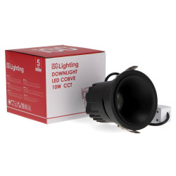 Foco Downlight LED orientable Black Cobve 10W CCT  CCT