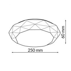 Plafon LED Circular Dial 12W  6000K