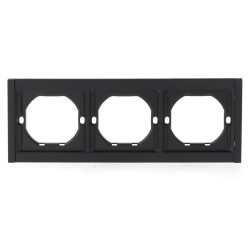 Marco PC para 3 Módulo CC-TR  Negro