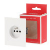 Enchufe Schuko Frances - CC  Blanco
