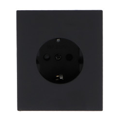 Enchufe Schuko - CC  Negro