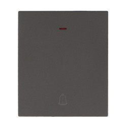 Interruptor Simple Pulsador con Indicador Luminoso - CC  Blanco