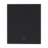 Interruptor Simple Pulsador con Indicador Luminoso - CC  Negro