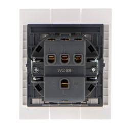 Interruptor Simple Triple - CC  Blanco