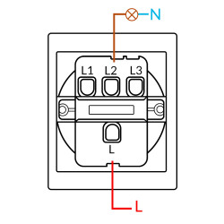 Interruptor Simple - CC  Blanco