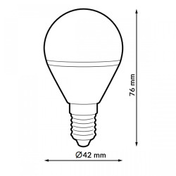 Bombilla LED E14 G45 7W - Pack 6  3000K