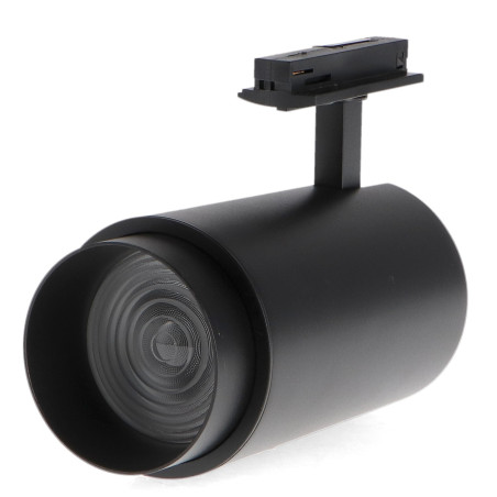 Foco LED para carril Black Bari 30W Óptica Regulable Monofásico CCT No Flicker