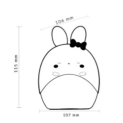 Lámpara/ Despertador táctil infantil LED Rabbit  3000K