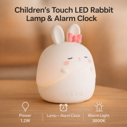 Lámpara/ Despertador táctil infantil LED Rabbit  3000K