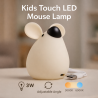 Lámpara táctil infantil LED Mouse  3000K+6000K