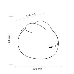 Lámpara táctil infantil LED Rabbit  3000K