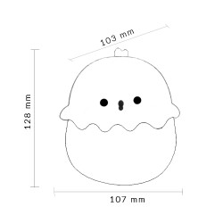 Lámpara táctil infantil LED Egg  RGB+3000K