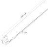 Carril magnético Serie 5mm - 2 metros  Blanco