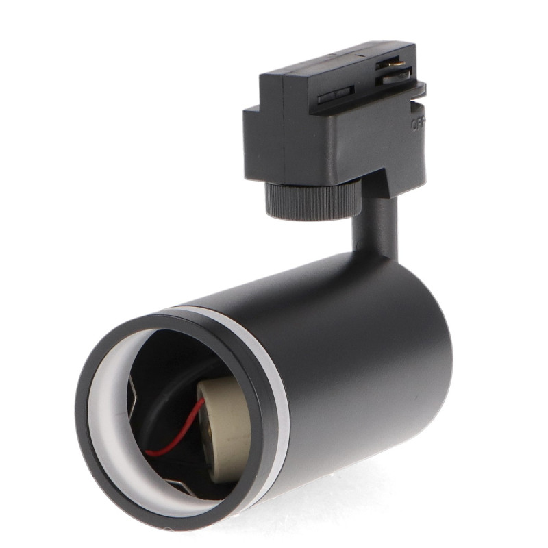 Foco portalámparas GU10 para carril Black Circle Monofásico