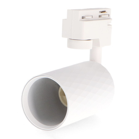 Foco portalámparas GU10 para carril White Diamond Monofásico