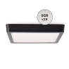 Panel de Superficie Negro Cuadrado 20W CCT