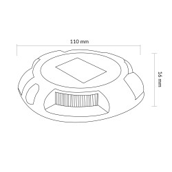 Baliza Led Solar Joaq de suelo con pincho  3000K