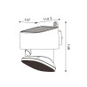 Aplique Led Solar Black Flat - DSC  4000K