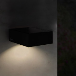 Aplique Led Solar Black Bin - DSC  4000K