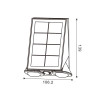 Aplique Led Solar White Eyes - DSC  4000K