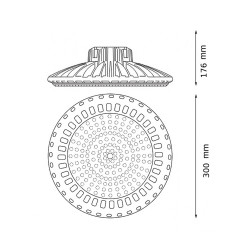 Campana UFO LED Sky 200W 0-10V - DSC  5000K