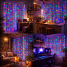 Cortina de Guirnalda Exterior LED con Usb 3*2m Double RGB  RGB