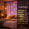 Cortina de Guirnalda Exterior LED con Usb 3*1m Double RGB  RGB