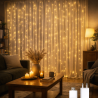 Cortina de Guirnalda Exterior LED con Usb 3*2m  2700K