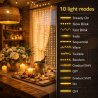 Cortina de Guirnalda Exterior LED con Usb 3*2m  2700K